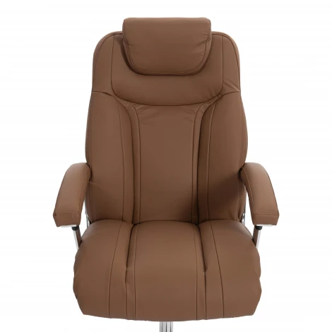 Кресло Траст Люкс/Trust Lux экокожа LUX Classic 18-24, коричневый Tetchair 25697
