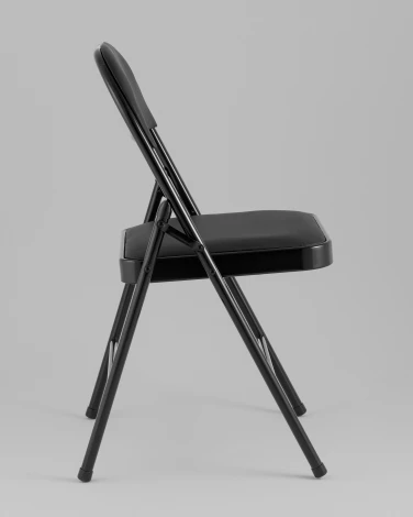 Стул складной GJ-22 чёрный иск.кожа Stool Group УТ000042551