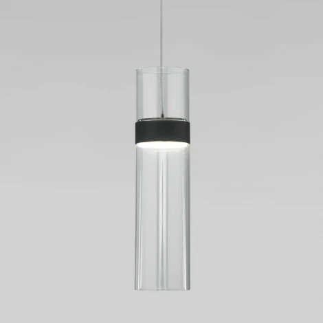 Подвесной светильник Lumen 50244/1 LED черный/прозрачный (220V, на проводе)