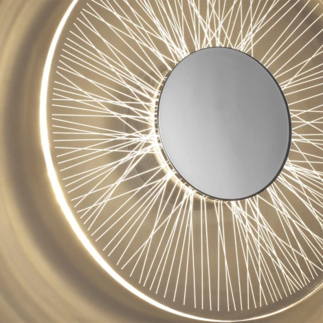 Настенный светильник Odeon Light Solaris 6628/9WL MIDCENT полированный хром/металл/акрил IP20 LED 9W 3000K 220V (круглые)