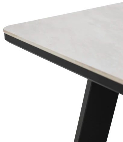 Стол ТИК ТАК 90 цвет ОНИКС, керамика / Черный каркас M-City 64586