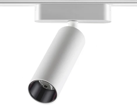 Трековый светильник Novotech Smal 359257 SHINO белый для низковольтного шинопровода IP20 LED 15W 48V 1275Лм 3000К (круглые)