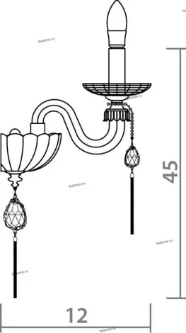 Бра Divinare Mona 5126/12 AP-1