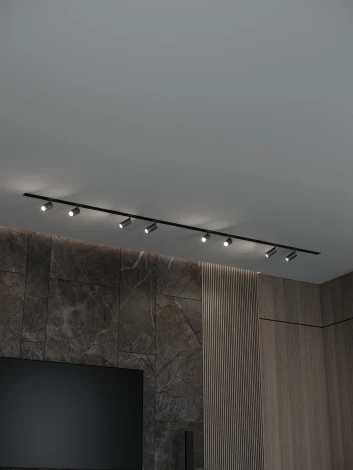 Трековая система в сборе встраиваемая однофазная 220V Hesby Lighting Skylite №3 HSBL_kompl_S003_VI3B3K