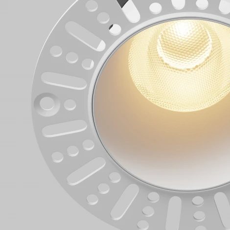 Встраиваемый светильник под гипсокартон Maytoni Dip DL122-15W-2.7K-TRS-W (LED, 220V, круглые)