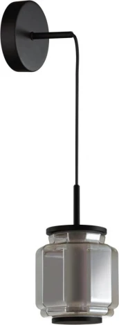 Подвесной светильник Odeon Light Jam 5408/5L черный/дымчатый/металл/стекло/акрил LED 5W 3000K 304Лм (220V, на проводе, круглые)