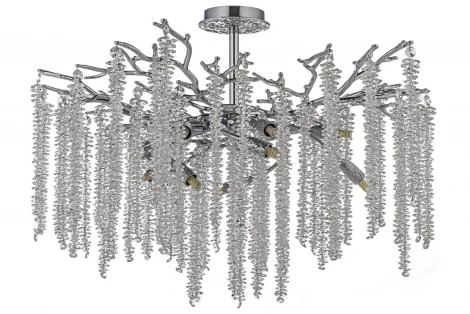 Потолочная люстра хрустальная на штанге Dio D`arte Tavenna Nickel Tavenna H 1.3.76.100 N (220V)