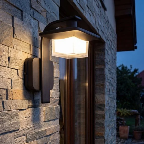 Настенный фонарь уличный светодиодный Reluce 08332-9.2-001JH LED12W BK RLOS