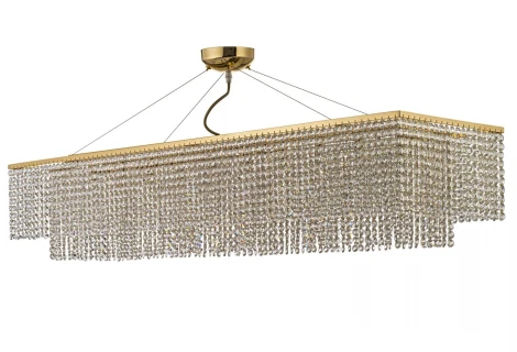 Подвесная люстра хрустальная Arti Lampadari Milano Milano E 1.5.120X30.502 G (220V, на тросе)