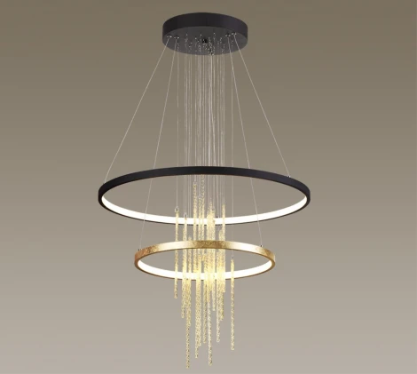 Подвесной светильник ярусный Odeon Light Monica 3901/63L (LED, 220V, подвески, на тросе, кольцо)