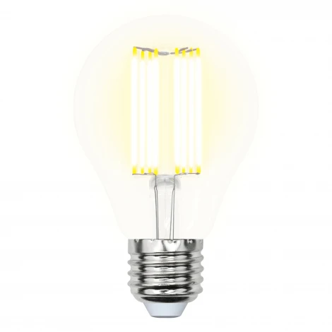 Лампочка светодиодная груша прозрачная E27 23W 3000K Uniel LED-A70-23W/3000K/E27/CL PLS02WH