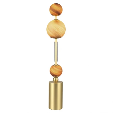 Настольная лампа Odeon Light Callisto 5457/4TL светлая сатин.латунь/белый/бежевый/коричневый/металл/стекло LED x 4W 2500K