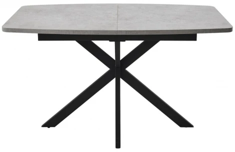 Стол АРИЗОНА 130 БЕТОН ЧИКАГО СВ.СЕРЫЙ / Черный каркас M-City 64606