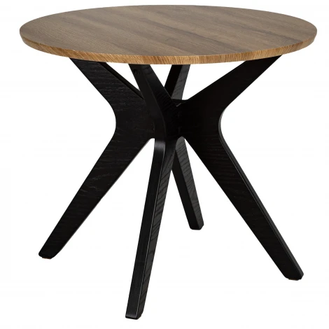 Стол журнальный Сабин 1 дуб вотан/черный Mebelik 009751