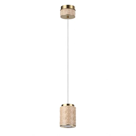 Подвесной светильник светодиодный Odeon Light Lulu 5453/5L светлая бронза/бежевый/металл/керамика/акрил LED 5W 3000K