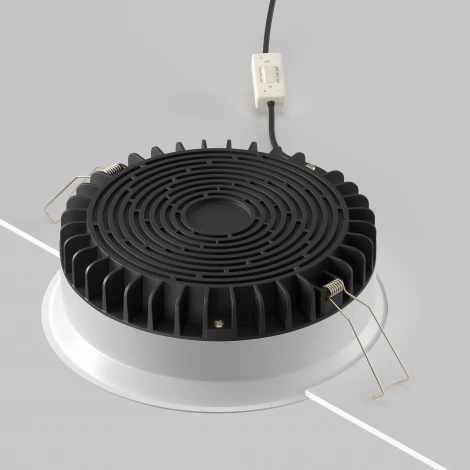 Встраиваемый светильник 24W Maytoni Okno DL055-24W3-4-6K-W (LED, 220V, круглые, IP44)