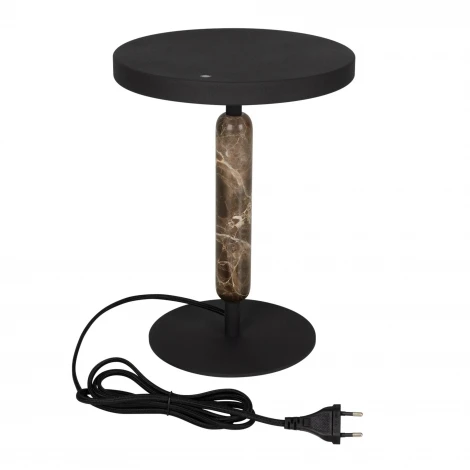 Настольная лампа SP-ALYSS-TAB-R22.5x30-5W Warm3200-MIX (CF-BK, 110 deg, 230V) (Arlight, IP20, Мрамор) 061708