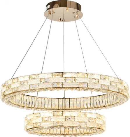 Подвесной светильник ярусный с пультом LED Stilfort Gabbana 4014/03/02P (регулировка яркости, 220V, на тросе, кольцо)
