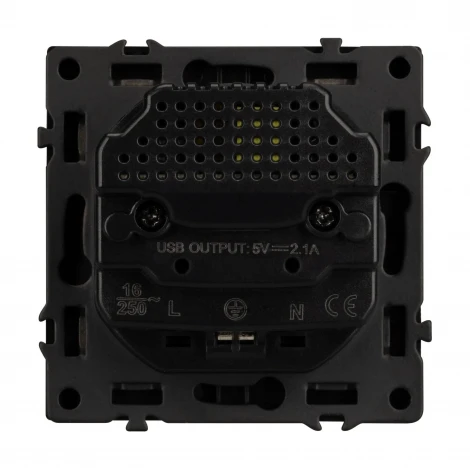 Розетка ARL NOBE зк со шторками с USB тип А+А софт-тач черный оникс SCT-MUAA-SFPL-BK (250V, 16A) (Arlight,) 054289(1)