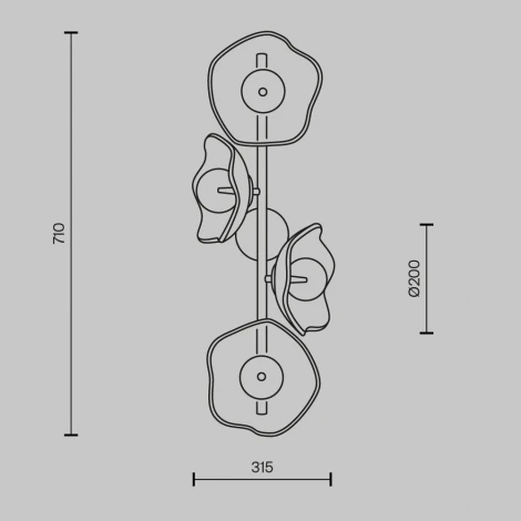 Бра Maytoni Miracle MOD207WL-04BS (220V, шарики)