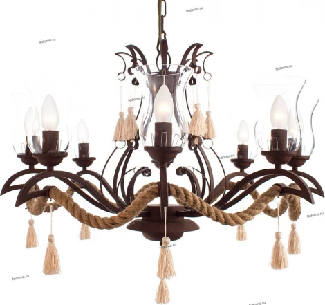 Подвесная люстра Arte Lamp Galeone A8989LM-8BR