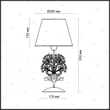 Интерьерная настольная лампа Odeon Light Serena 2251/1T