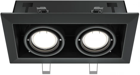 Встраиваемый светильник Metal Modern GU10 2x50Вт Maytoni Technical DL008-2-02-B (220V)