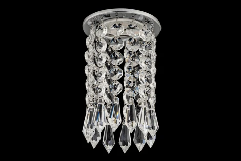 Встраиваемый светильник хрустальный Dio D'Arte Osimo Nickel GU10.5.14.8.121 N (220V, круглые)