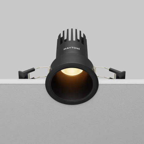 Встраиваемый светильник Maytoni Dip DL116-10W-2.7K-B (LED, 220V, круглые)