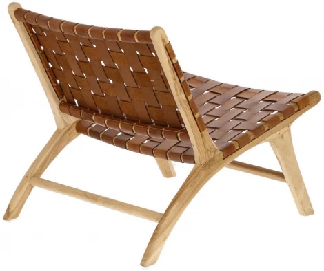 Кресло La Forma (ex Julia Grup) Calixta (Коричневый/ Тик,Дерево)