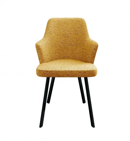 Стул DikLine 235 поворотный, NS Gold горчица, ножки черные 00-00084761