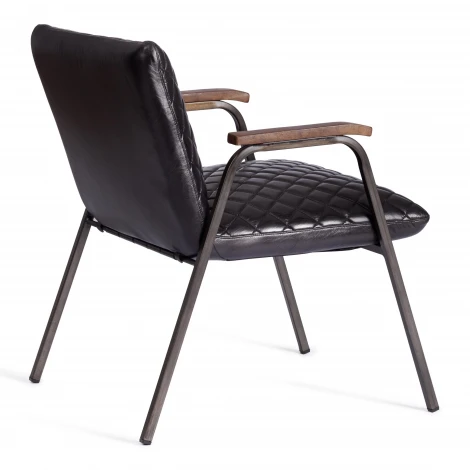 Кресло Secret de Maison Ститч/Stitch (мод. 2866) металл/кожа буйвола, 63х71х78см, черный Tetchair 20559