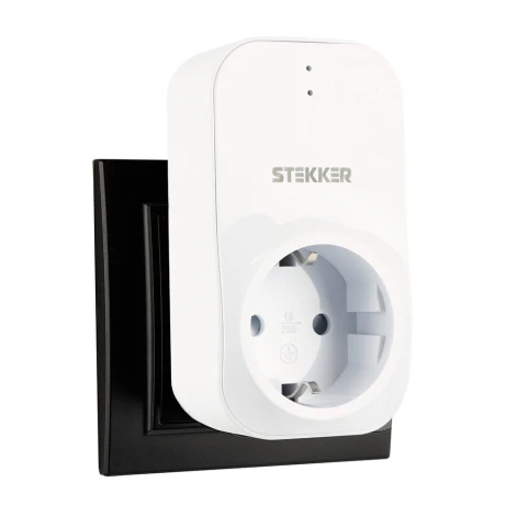 Реле напряжения для розетки VP-100W-3M 230В 16A белый Stekker 50687
