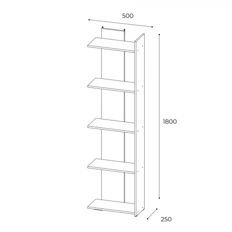 Стеллаж ТЭКС Ромео-7, дуб сонома/белый