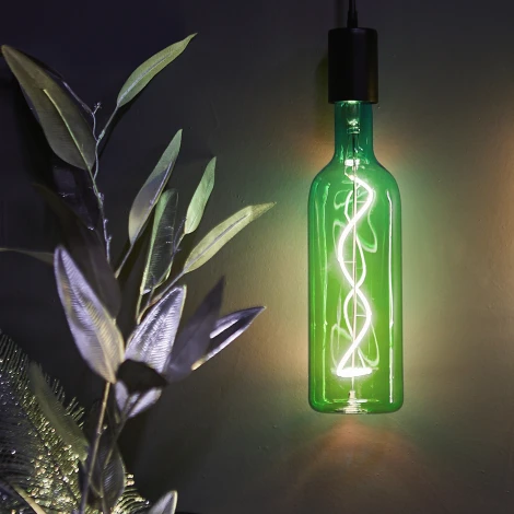 Лампочка светодиодная Uniel LED-SF21-5W/SOHO/E27/CW GREEN GLS77GR