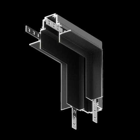 Угловой коннектор внутренний S35 встраиваемый черный (магнитный) Maytoni Technical TRA004ICL-22B (48V)