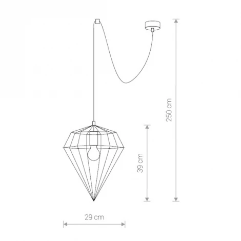 Подвесной светильник Nowodvorski Wood Diamond 9372