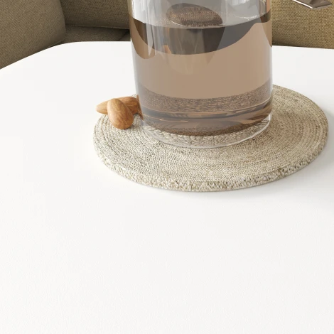 Стол придиванный Дей белый/белый Mebelik 009796