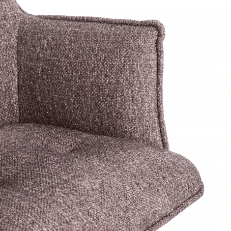 Кресло Lutz/Лутц/Луц хром велюр/букле, VT shape wood rose Tetchair 25479