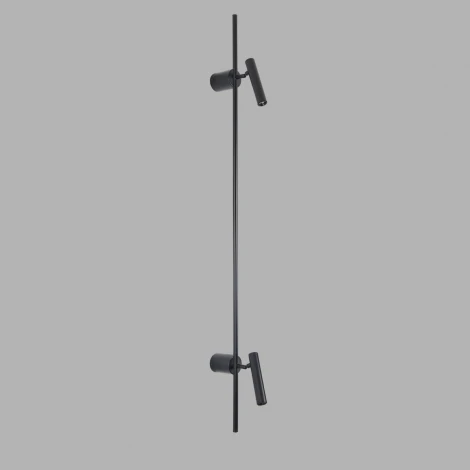 Настенный светильник светодиодный Lumion Toint 8438/13WL черный, металл LED 2х3W + LED-подсветка 7W 3000K 220V