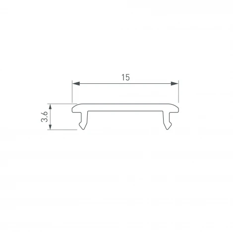 Экран SL-W14-3000 OPAL (Arlight, Пластик) 061614