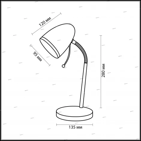 Интерьерная настольная лампа Odeon Light Luri 2330/1T