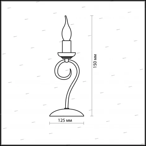 Интерьерная настольная лампа Odeon Light Sandia 1297/1T