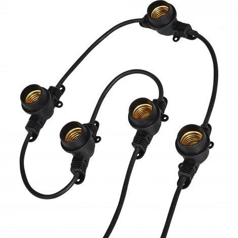Гирлянда Uniel UDL-K110 40/E27/10M IP65 BLACK BELT-LIGHT
