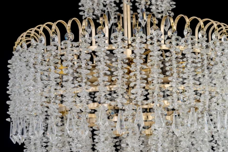 Подвесная люстра Arti Lampadari Daverio E 1.5.50.105 G (220V, хрусталь, на цепи)