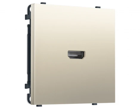Комплект механизма розетки HDMI 2.1 (Шелк) Ambrella Volt QUANT PRO MS554030