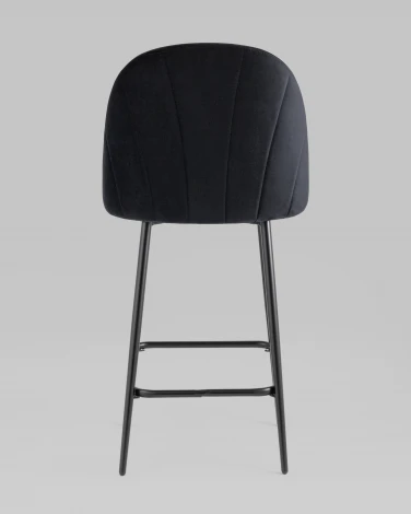Стул полубарный Логан SN велюр черный Stool Group УТ000042216
