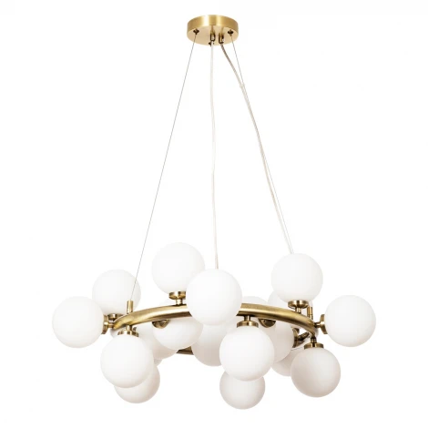 Подвесная люстра Arte Lamp Bolla-Piccolo A3988SP-20AB (220V, на тросе, шарики, молекулы)