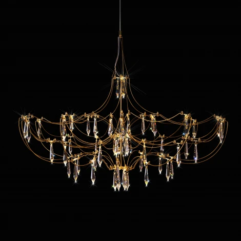 Подвесная люстра светодиодная Loft It Mira 10589/900 Gold Asfour