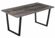 420995Обеденный стол из дерева Woodville Эльпатия 150 дуб рошелье / черный матовый 420995
